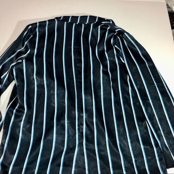 New Worthington Dark Navy Striped Blazer - Picture 12 of 16